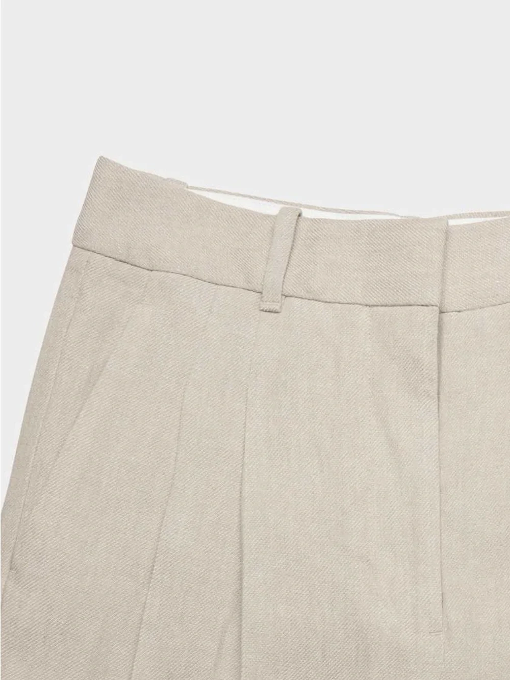 Aritzia the effortless pant power linen color undyed dark ecru size 10